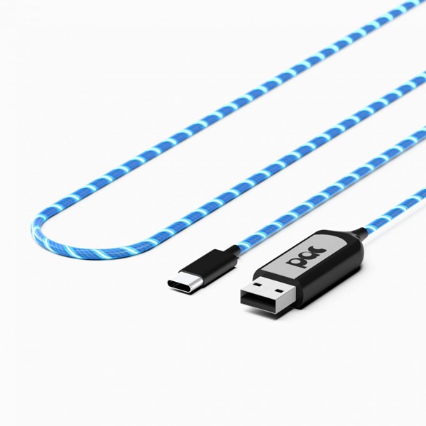 Cabo PAC USB-C-USB 1 metro Azul