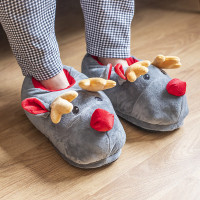 Rudolfo Reindeer Slippers
