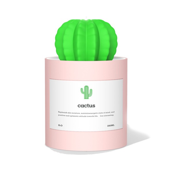 Humidificador Cactus Qushini Rosa