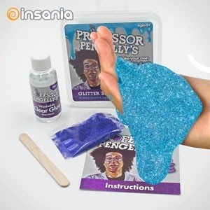 Kit para Fazer Slime Azul Glitter