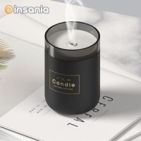 Humidificador Candle Light Qushini Preto
