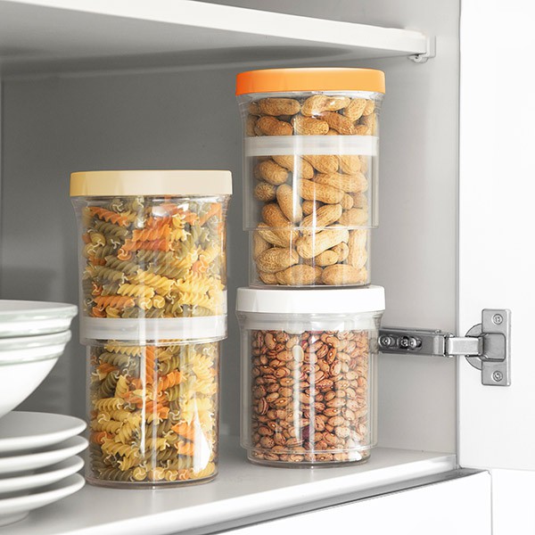 Contenedores de cocina ajustables y herméticos (paquete de 3