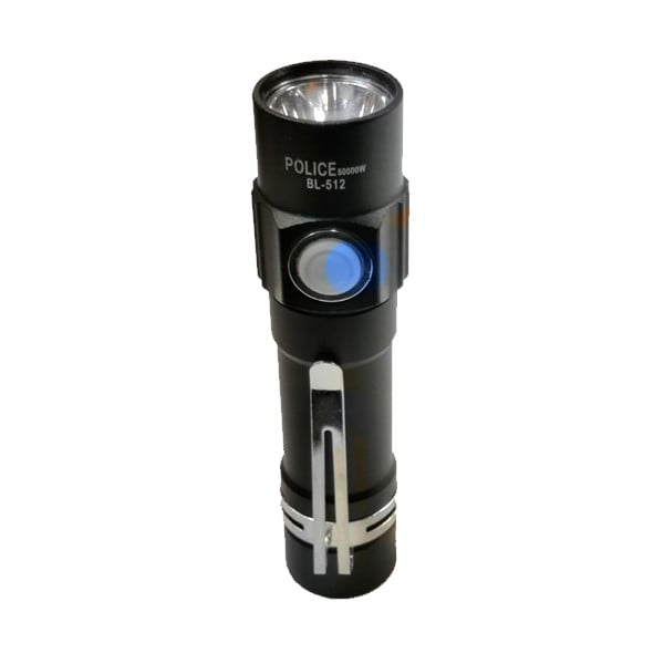 Mini Lanterna Tática LED 50000 W com Estojo