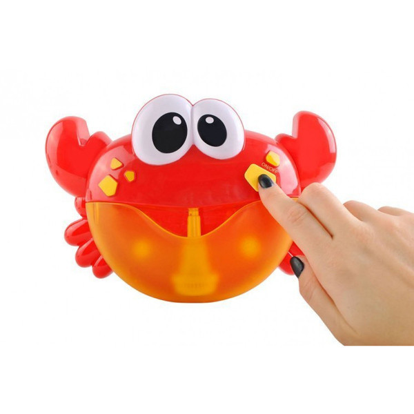 Crabe musical avec bulles de savon pour le bain