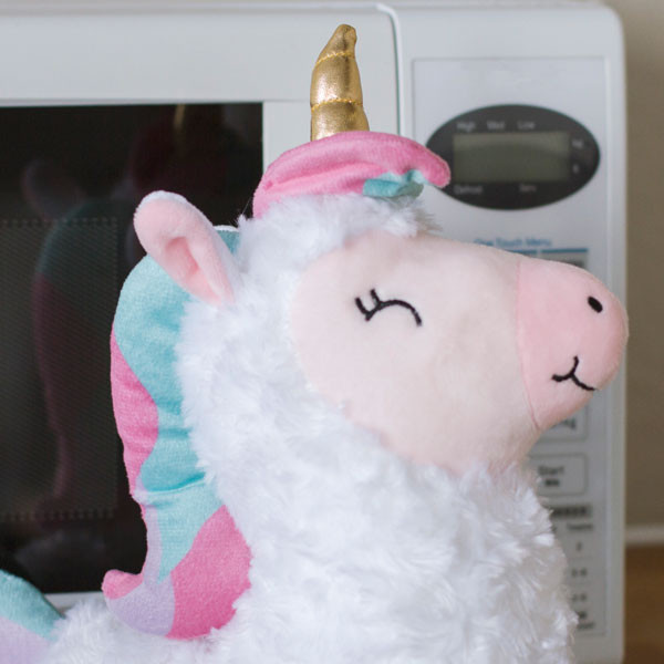 Juguete de peluche caliente Llama para el microondas