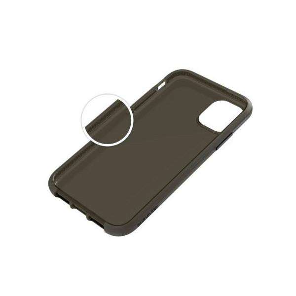 iPhone 11 Griffin Survivor Coque Transparent Noir