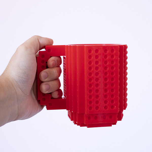 DIY Construction Mug Red