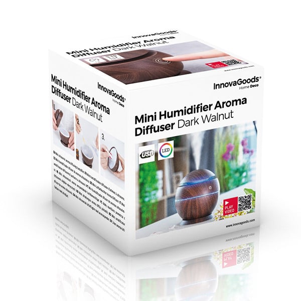Mini Humidifier Dark Walnut Aromas Diffuser