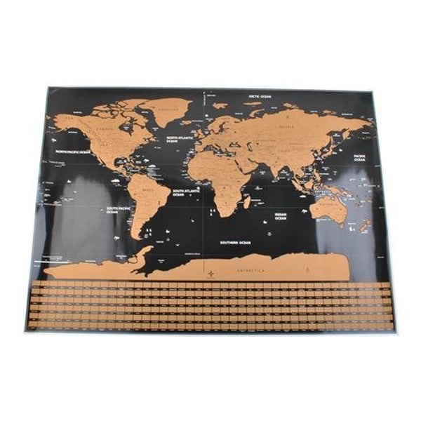 Mapa Mundo Raspadinha para Viajantes