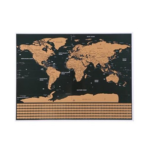 Scratch card World Map for Travelers