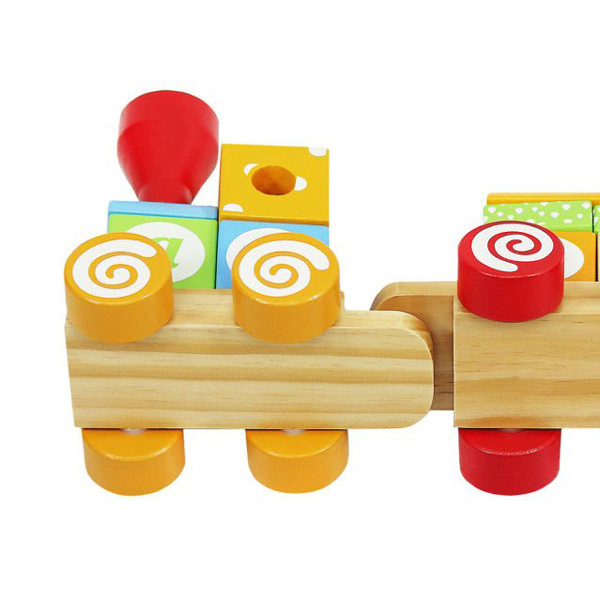 OUTLET Wooden Train with Letters