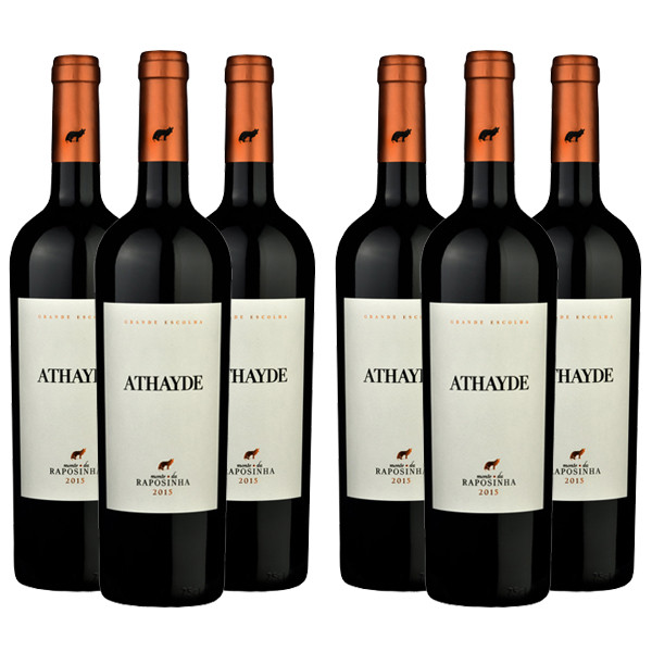 Caixa de 6 Garrafas de Vinho Athayde Grande Escolha Tinto 2015