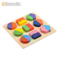Puzzle Formas Geométricas em Madeira
