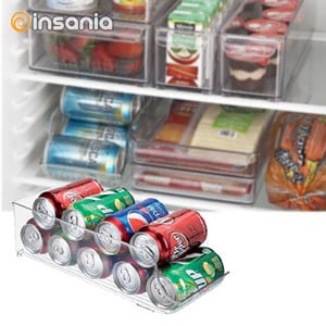 Más sitio en la nevera con el organizador de latas para frigorífico M Home:  cuesta 4,50 euros en