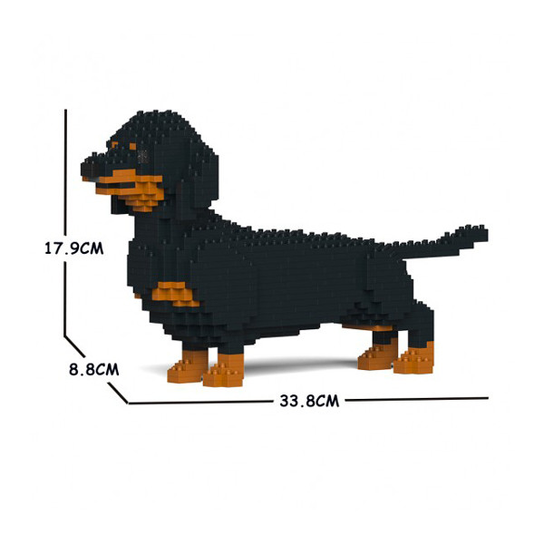 Cão de 660 Blocos Daschshund Black Jekca