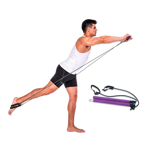 Portable Exercise Bar with Resistance