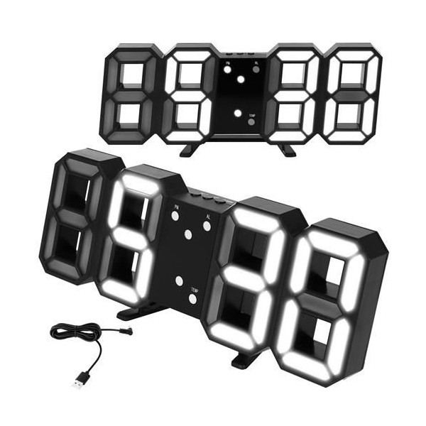 Relógio Digital com Despertador e Termómetro