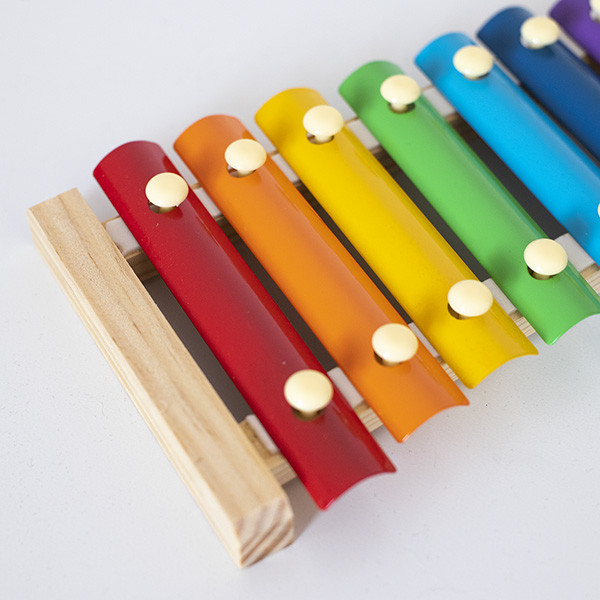 Xilófono de Madera multicolor