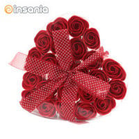 Set of 24 Red Soap Roses