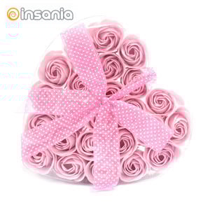 Conjunto de 24 Rosas Cor-de-rosa de Sabão