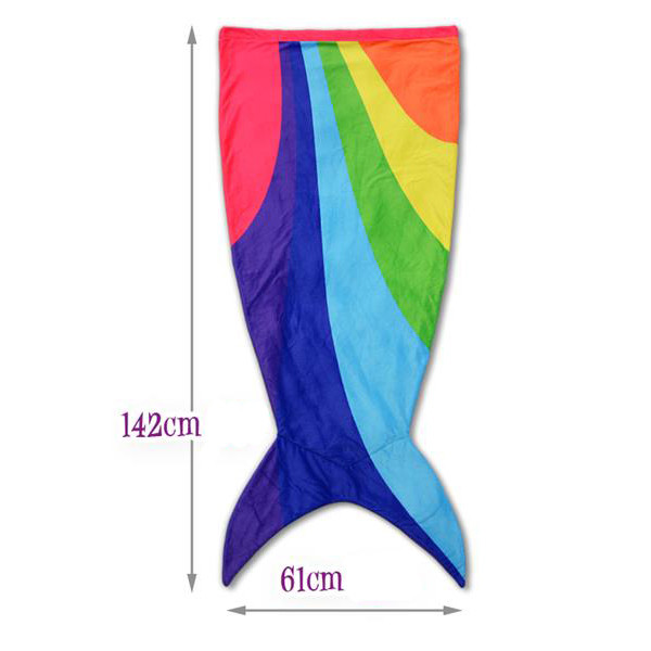 Snug Rug Rainbow Mermaid Blanket