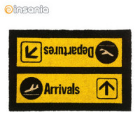 Alfombrilla de entrada de llegadas y salidas