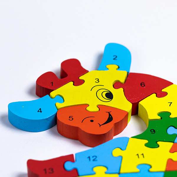 Colorful Shapes Didactic Puzzle
