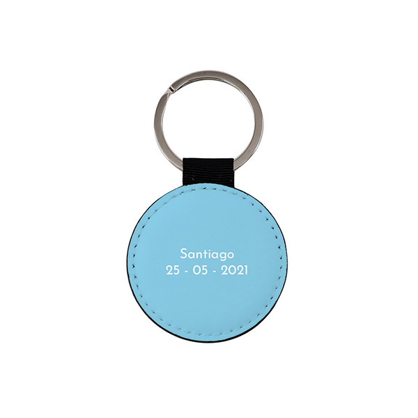 Porte-clés bleu personnalisable