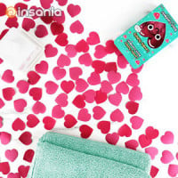Confettis para el baño de corazones