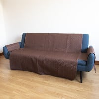 3 Seater Sofa Protector Brown and Beige