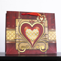 Hearts with Shine Gift Bag (31x26x12cm)