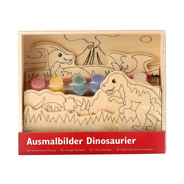Páginas para Colorir de Madeira Dinossauros