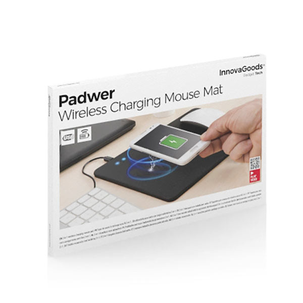 Padwer 2 in 1 Wireless Charger Mouse Mouse Mat