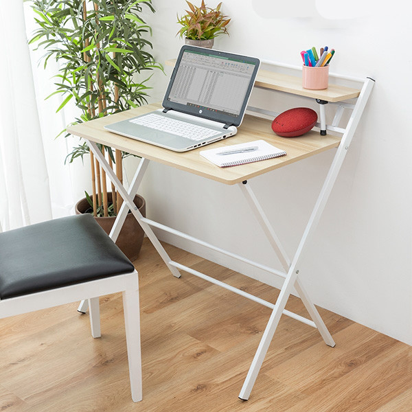 Escritorio plegable con estante de mesa