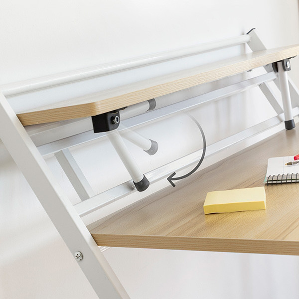 Escritorio plegable con estante de mesa