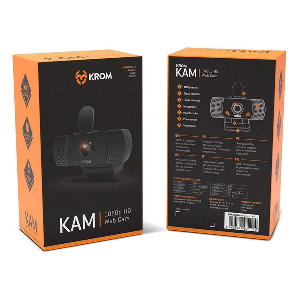 Webcam Gaming Krom Full HD 30 FPS