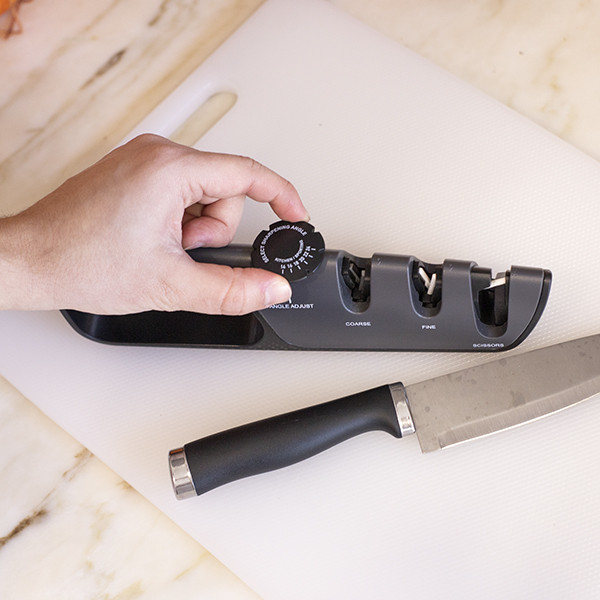 Afilador Manual de Cuchillos y Tijeras Chef Shark Premium 