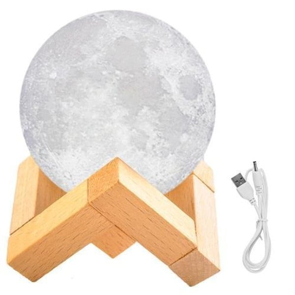 Mini Candeeiro Lua 3D