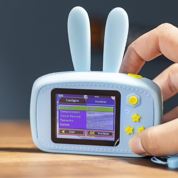 Mini Câmara Digital Formato Animais para Crianças 1080P HD