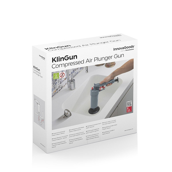 Universal Compressed Air Plunger Gun with Klingun Adapters