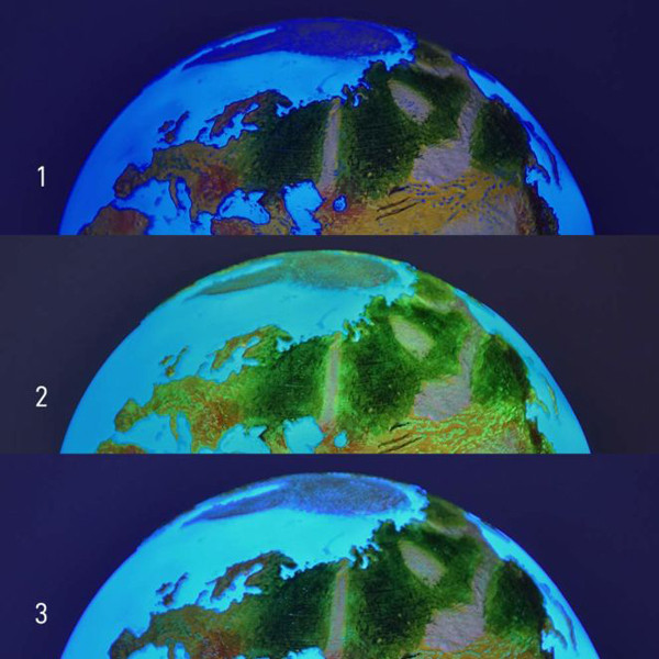 Candeeiro Planeta Terra 3D