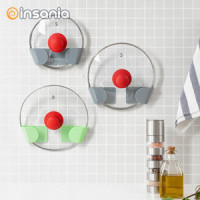 Conjunto de 3 Suportes Adesivos para Tampas de Panelas Smarack