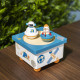 Astronaut and Rocket Wooden Music Box