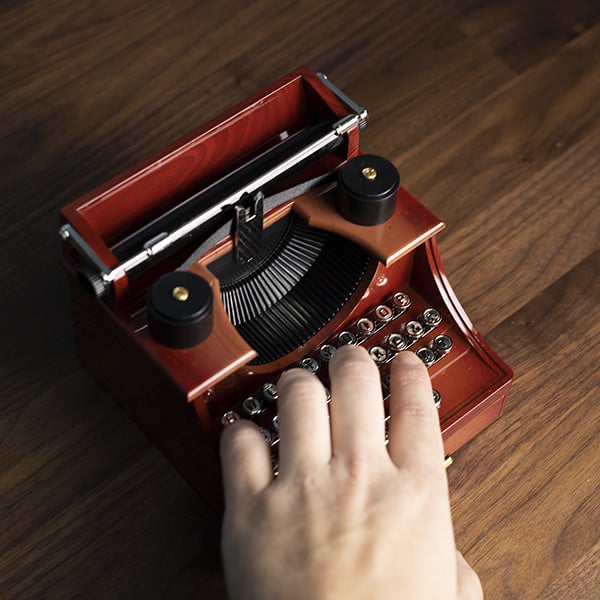 Máquina de Escrever de Plástico