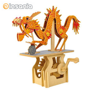 3D Dragon Wood Automaton