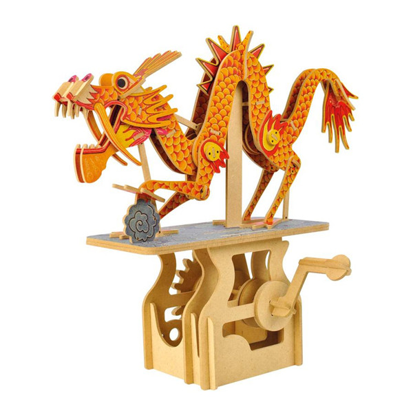 3D Dragon Wood Automaton