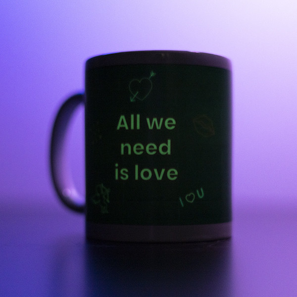 Valentine Personalized Glow in the Dark Mug
