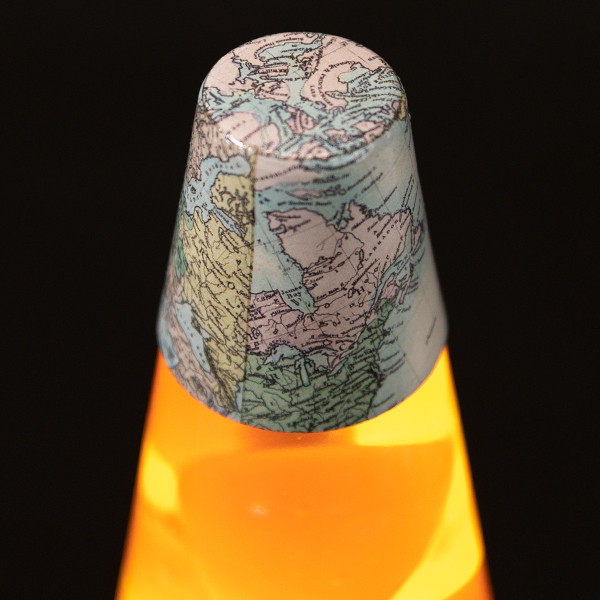Old Map Lava Lamp