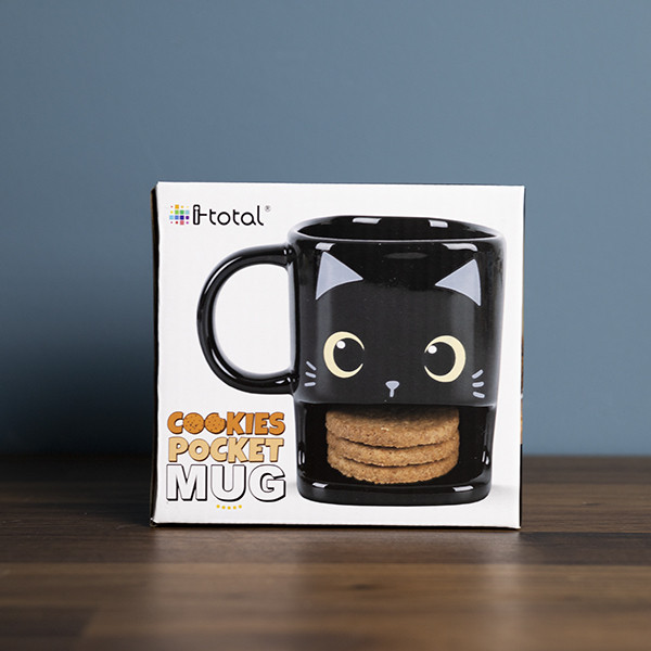 Mug porte-biscuits chat