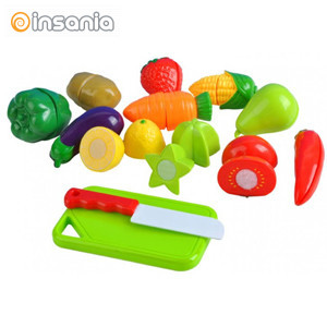 ORFOFE 1 Conjunto Mochila De Legumes e Frutas Bonecos Para Crianças Cortar  Comida Brinquedo Jogo De Simulação De Comida Brinquedos Vegetais Vegetal